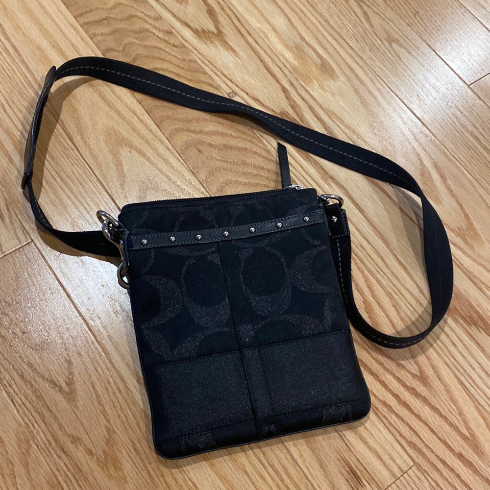 Black Coach Crossbody - Picture 2 of 6